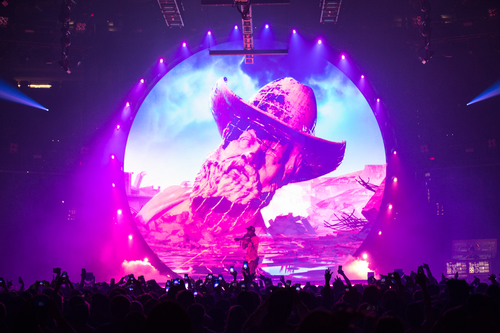 Travis Scott, Moda Center, photo by Jensen Ocampo