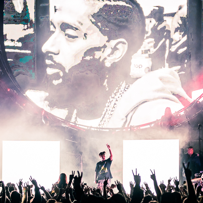 Juice WRLD, Veterans Memorial Coliseum, photo by Miguel Padilla