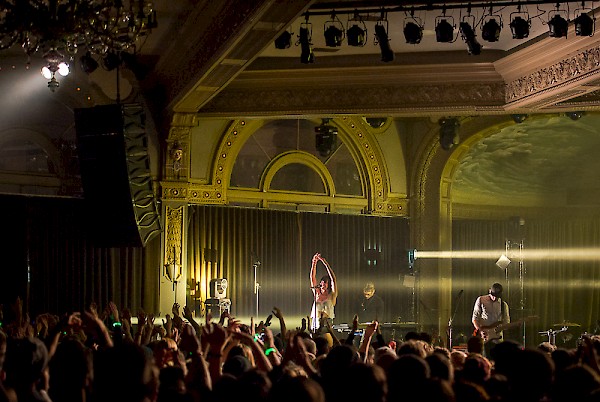 Phantogram at the Crystal Ballroom for December to Remember 2014—click to see more photos by Ronit Fahl