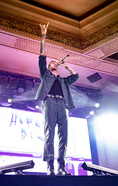 Machine Gun Kelly, Crystal Ballroom, photo by Sal Barragan