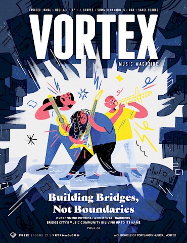 CLICK HERE to join the Vortex Access Party—you'll get a copy of the mag delivered to your door each quarter! Cover illustration by Maria Rodriguez