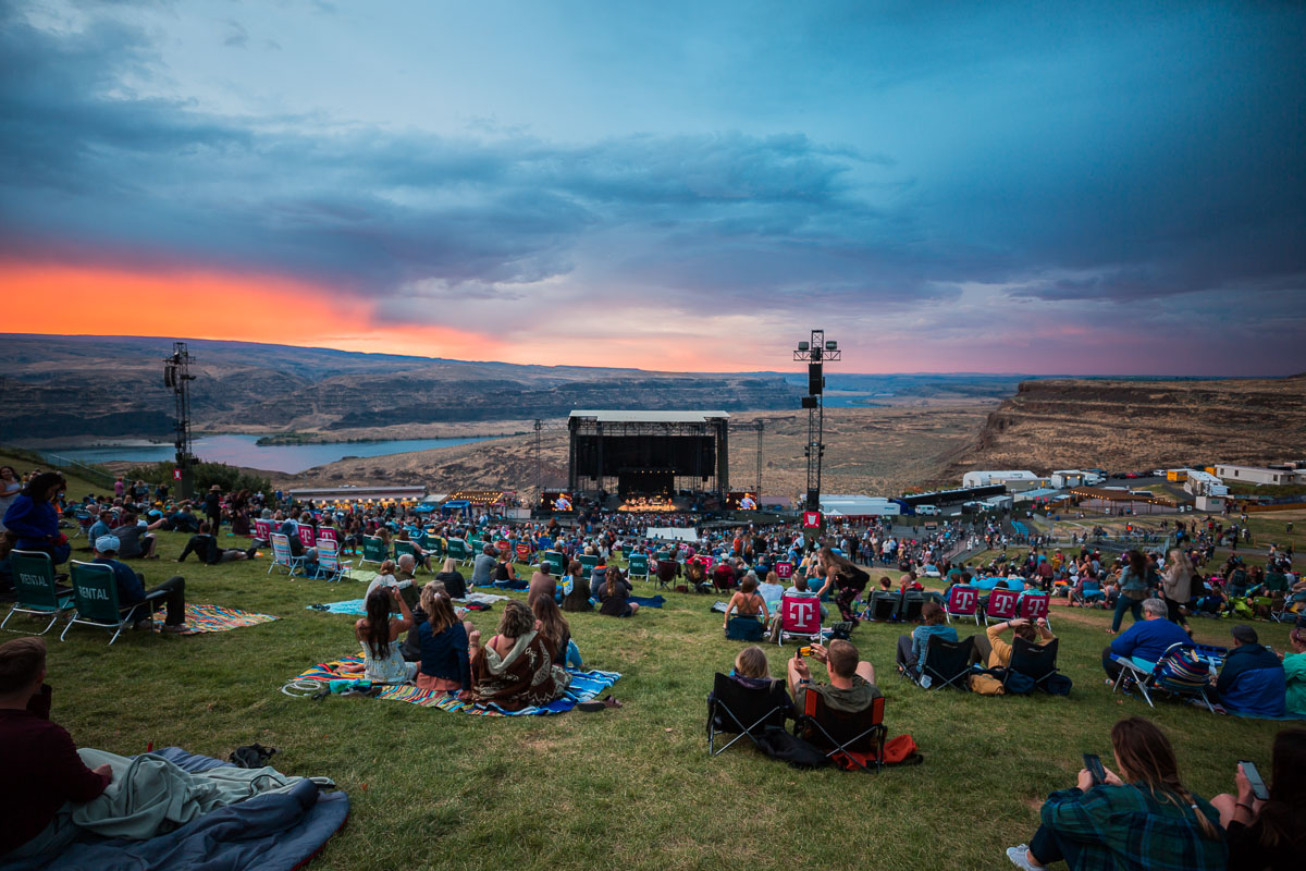 Trampled By Turtles, Gorge Amphitheatre, photo by Katie Roggemann