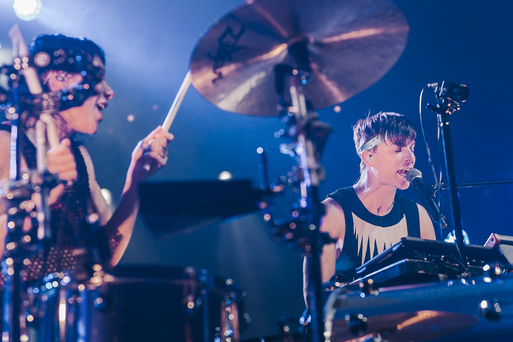 Matt and Kim, Crystal Ballroom, photo by Blake Sourisseau