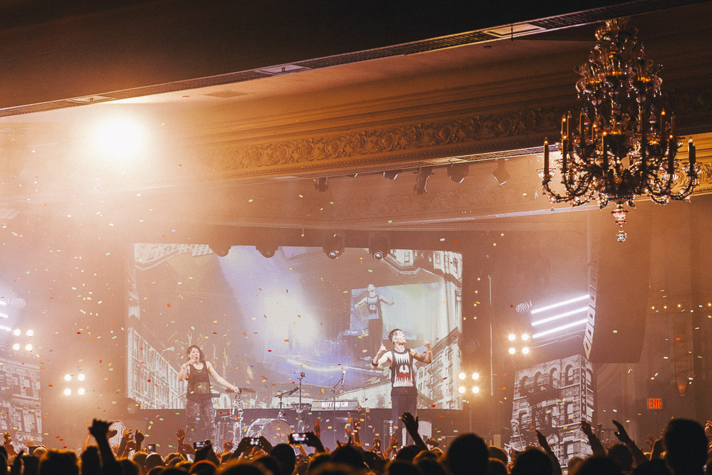 Matt and Kim, Crystal Ballroom, photo by Blake Sourisseau