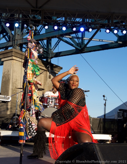 Liv Warfield, The Lot at Zidell Yards, photo by John Alcala