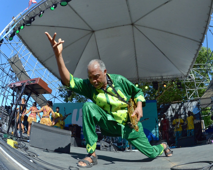 Femi Kuti, Tom McCall Waterfront Park, photo by John Alcala
