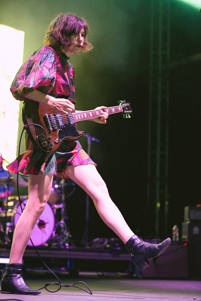Sleater-Kinney, Edgefield Amphitheater, photo by Ignacio Quintana