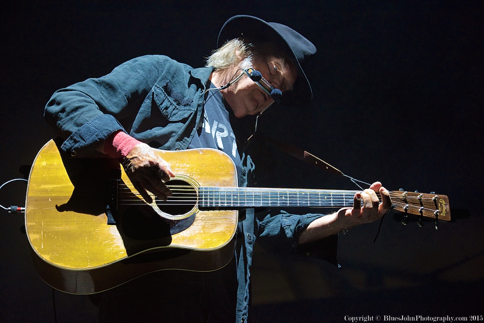 Neil Young, Chiles Center, photo by John Alcala