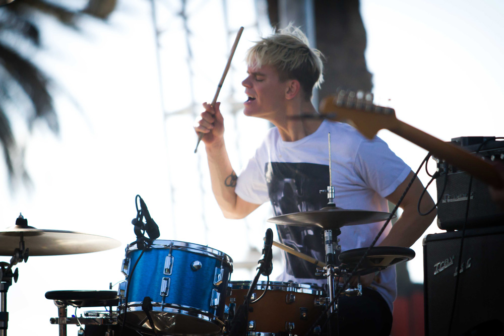 Preoccupations, Treasure Island Music Festival, photo by Madison McClintock