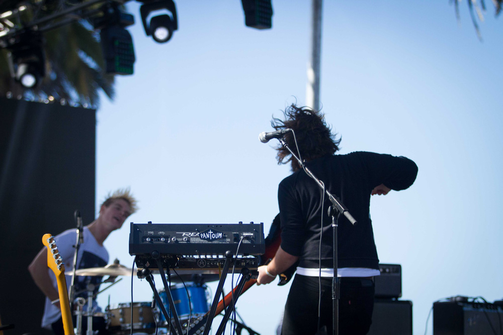 Preoccupations, Treasure Island Music Festival, photo by Madison McClintock