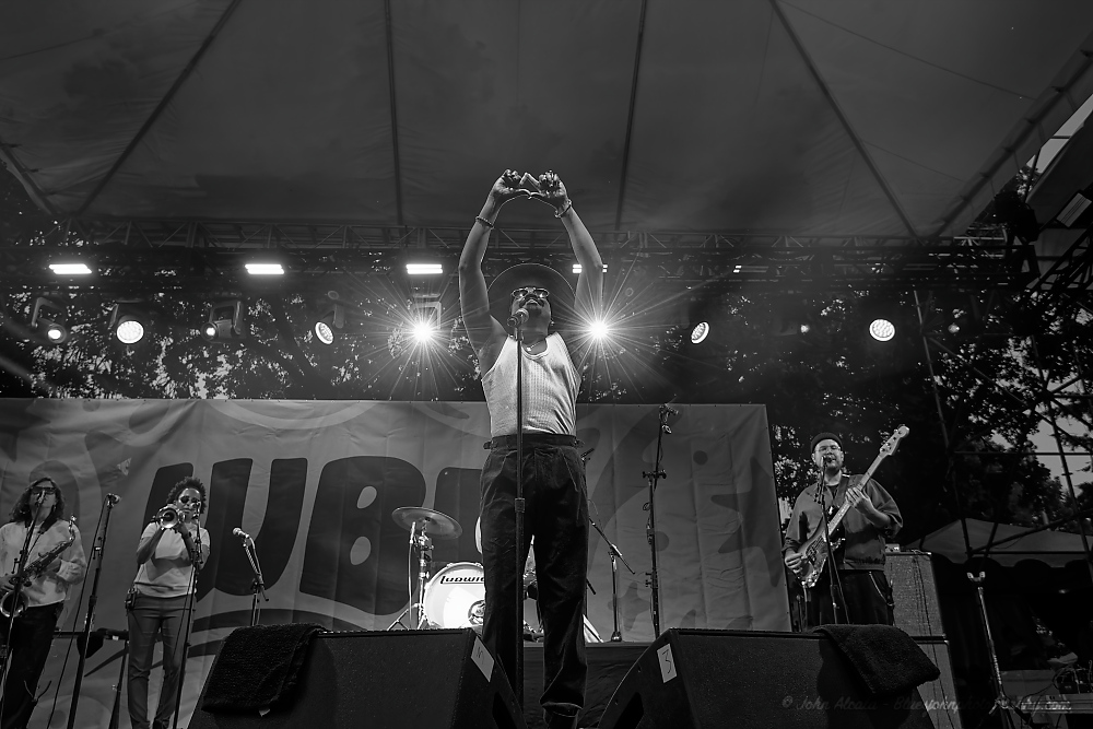 Durand Jones & The Indications, Tom McCall Waterfront Park, photo by John Alcala