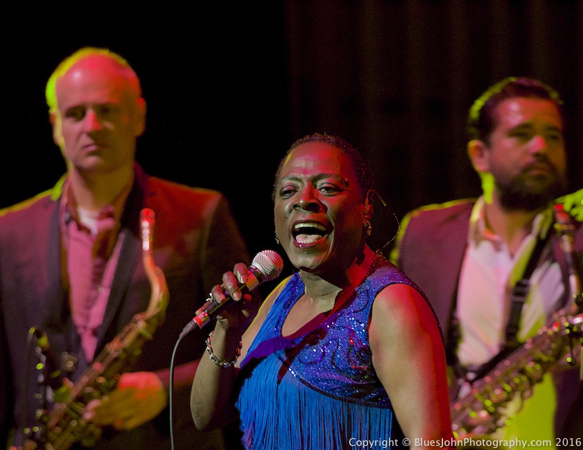 Sharon Jones & the Dap-Kings, Keller Auditorium, Soul'd Out Music Festival, photo by John Alcala