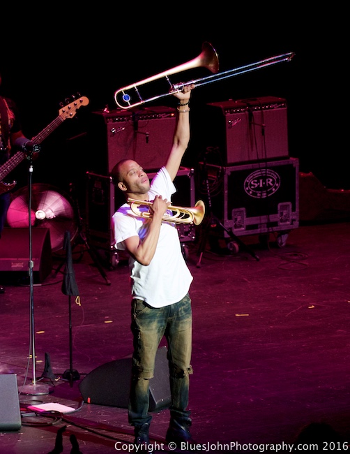 Trombone Shorty & Orleans Avenue, Keller Auditorium, Soul'd Out Music Festival, photo by John Alcala