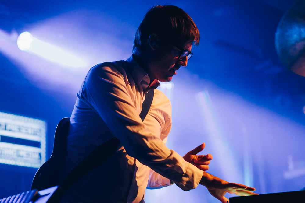 Battles, Wonder Ballroom, photo by Blake Sourisseau