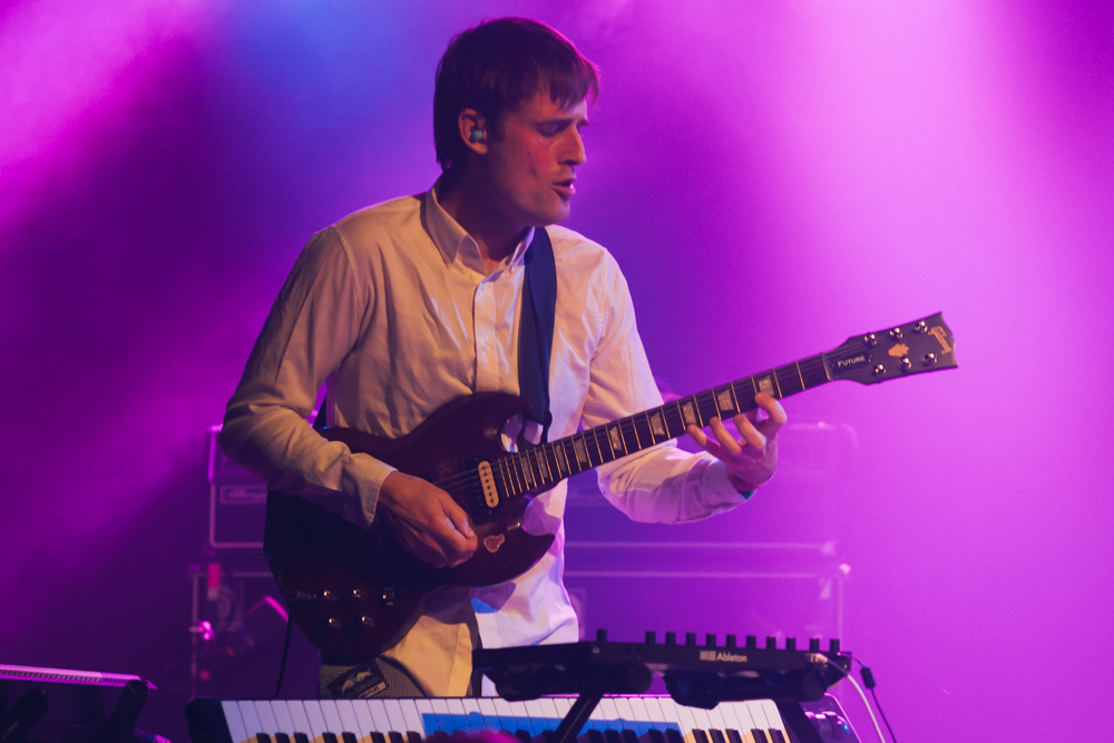 Battles, Wonder Ballroom, photo by Blake Sourisseau