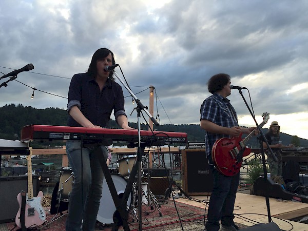 Ken Stringfellow and Jon Auer's DIY set on a WWII ship in St. Johns on May 28, 2016