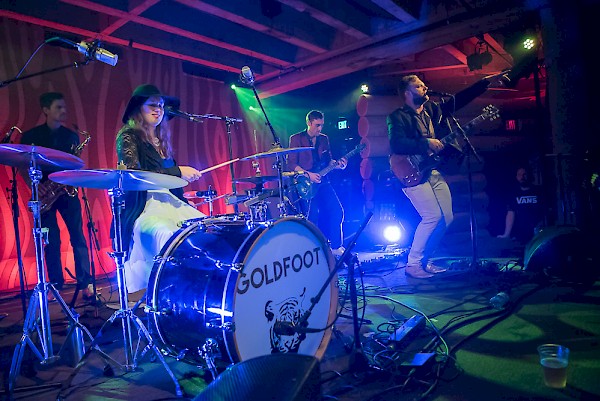 Goldfoot live at the Doug Fir Lounge in 2016—click to see more photos by Miss Ellanea