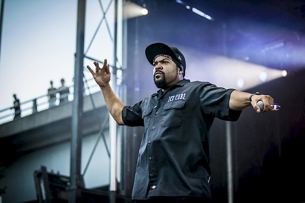 Welcome to the worldwide Westside—click to see more shots by Sam Gehrke of Ice Cube plus Ren and Yella on August 27