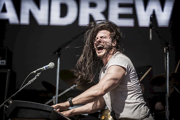 When it's time to party Andrew W.K. will always party hard—click to see more photos by Sam Gehrke from August 27