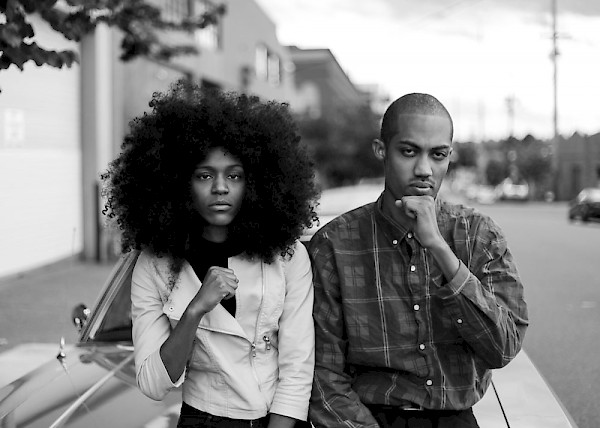 Model Naisa Willingham and Waco during the filming of the video for his politically charged cut “Assata” (listen below), an ode to the Black Panther and godmother of Tupac: Photo by Miss Lopez Media