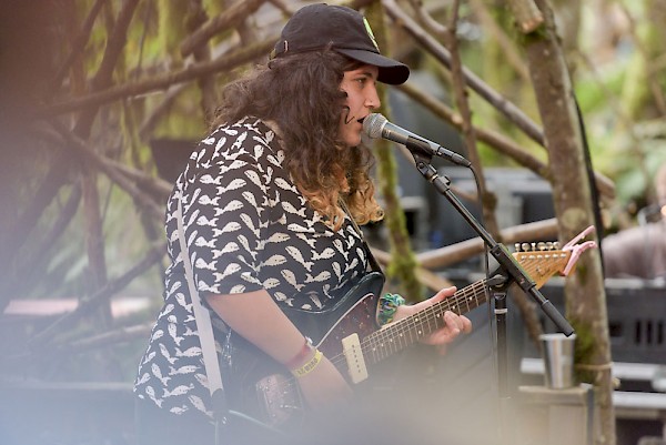 Ellen Kempner of Palehound on the Woods Stage at Pickathon: Photo by Liam Gillies