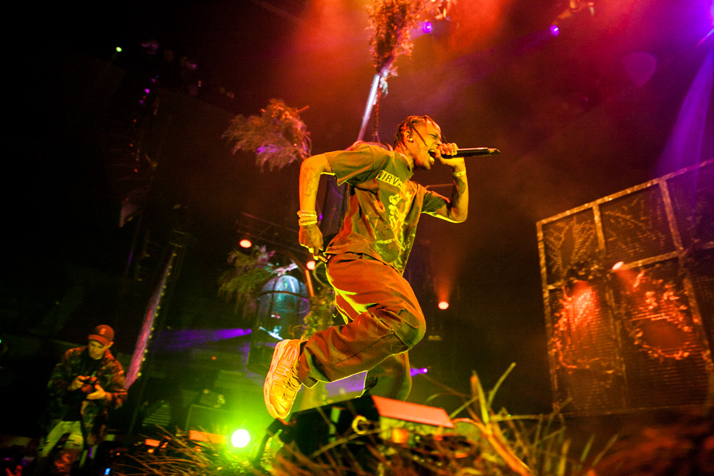 Travis Scott, Veterans Memorial Coliseum, Rose Quarter, photo by Tojo Andrianarivo