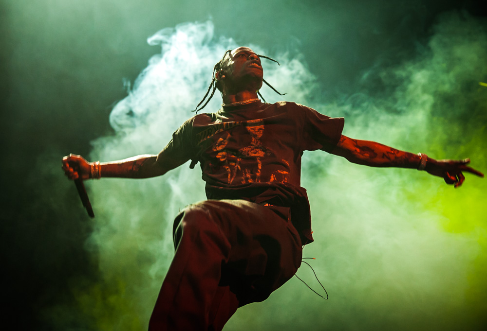 Travis Scott, Veterans Memorial Coliseum, Rose Quarter, photo by Tojo Andrianarivo