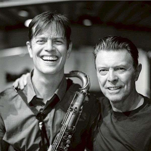 McCaslin with David Bowie
