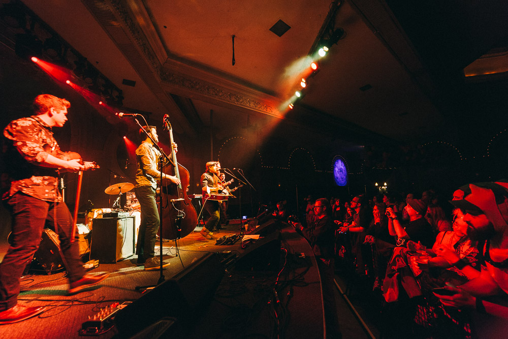 The Lil' Smokies, Crystal Ballroom, photo by Blake Sourisseau