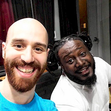 GLASYS and T-Pain in the studio