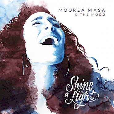 The 'Shine A Light' artwork is a watercolor by Alexandra Becker-Black—celebrate Moorea Masa's debut record release at the Doug Fir on May 20