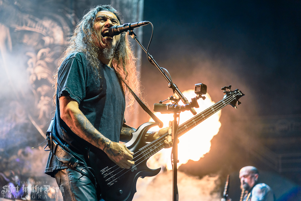 Slayer, Pacific Coliseum, photo by Jesse Lanier