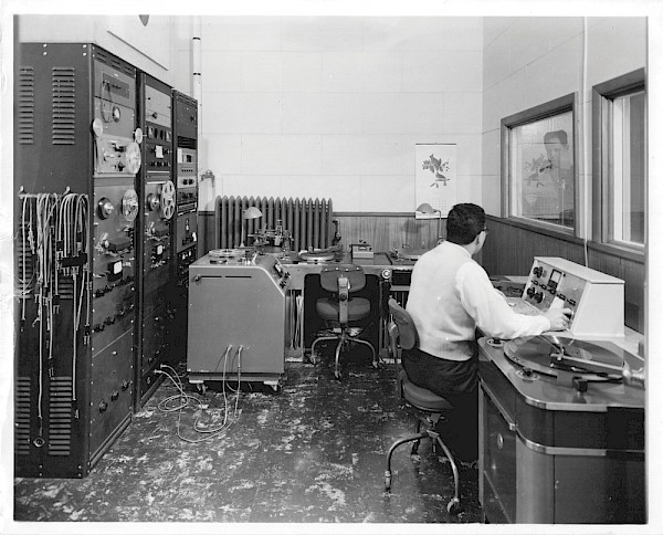 The control room of SW Portland’s Northwestern Incorporated, Motion Pictures and Recording, where The Kingsmen's legendary “Louie Louie” was recorded: Photo courtesy of the Robert M. Lindahl Family