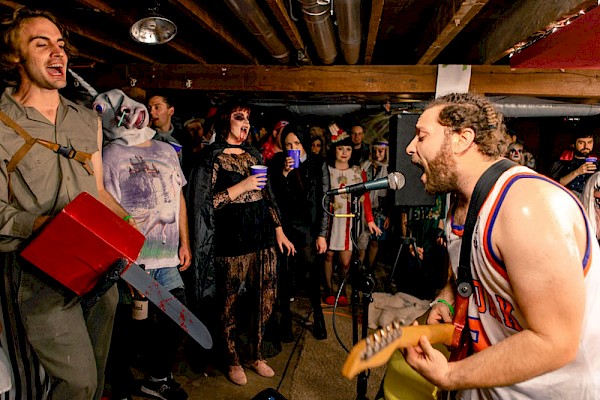 Pyschomagic rocking a Halloween show at The Banana Stand in 2015: Photo by Michael Reiersgaard