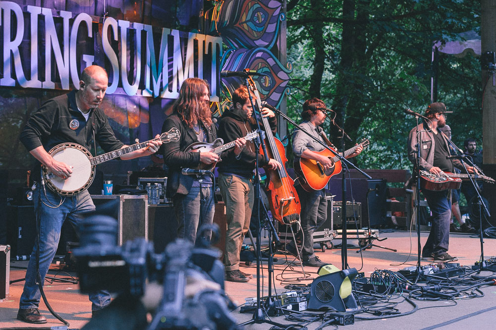 Greensky Bluegrass, Horning's Hideout, Northwest String Summit, photo by Blake Sourisseau