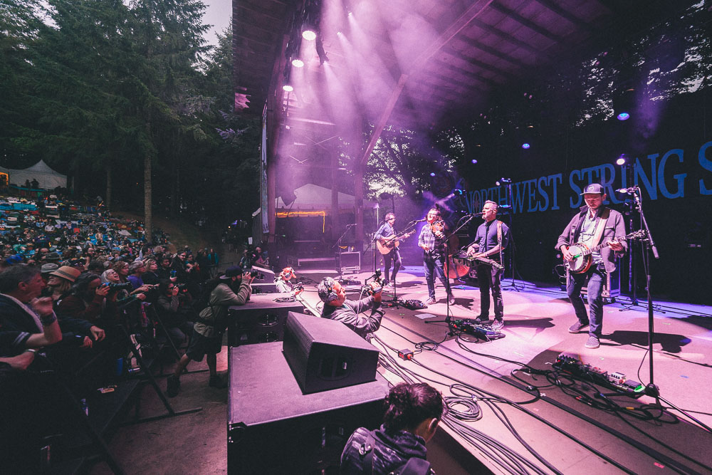 The Infamous Stringdusters, Horning's Hideout, Northwest String Summit, photo by Blake Sourisseau
