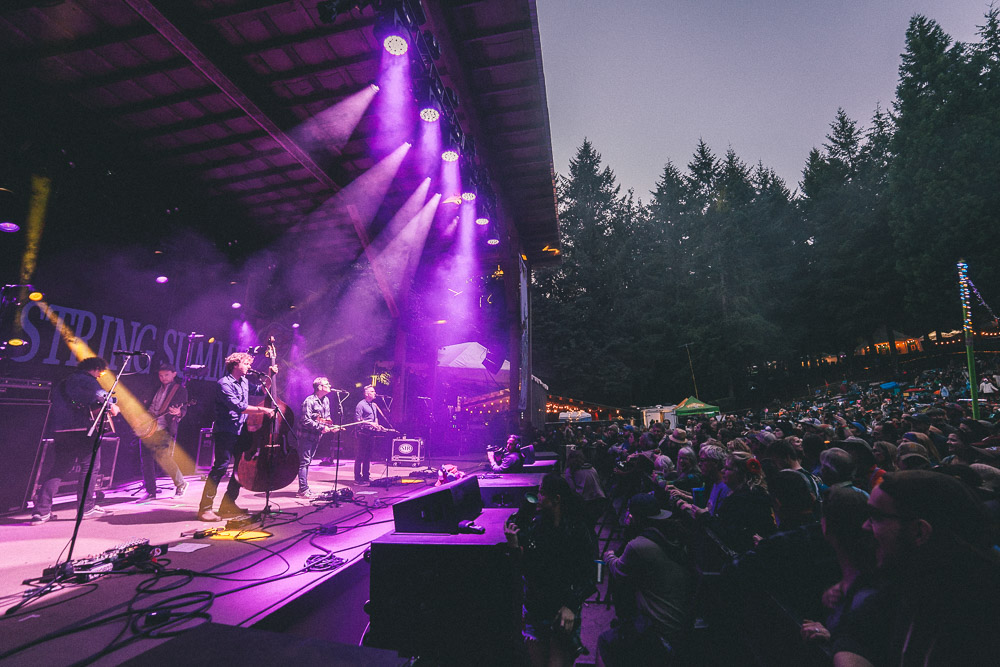 The Infamous Stringdusters, Horning's Hideout, Northwest String Summit, photo by Blake Sourisseau