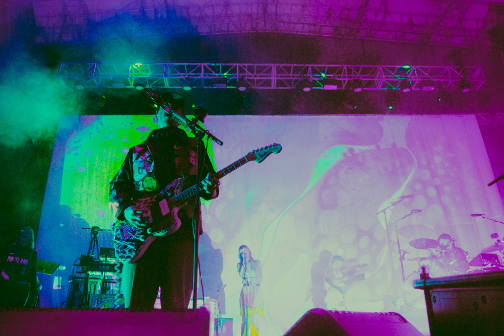 Portugal. The Man, Edgefield Amphitheater, photo by Sydnie Kobza