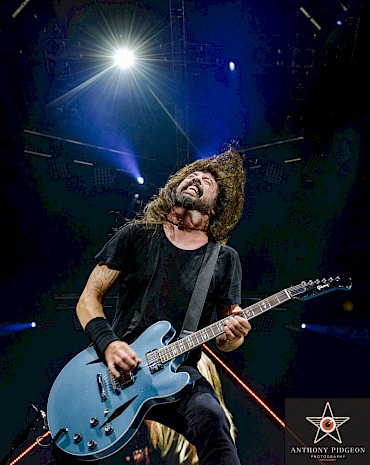 Dave Grohl of Foo Fighters at the Moda Center on September 10, 2018—click to see more photos by Anthony Pidgeon
