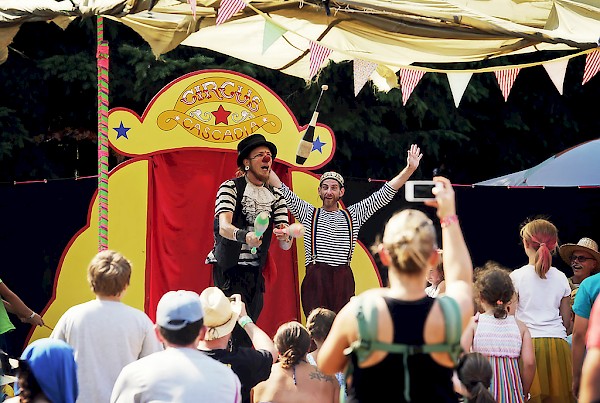 Circus Cascadia keeping the little ones entertained at Pickathon in 2014: Photo by Autumn Andel