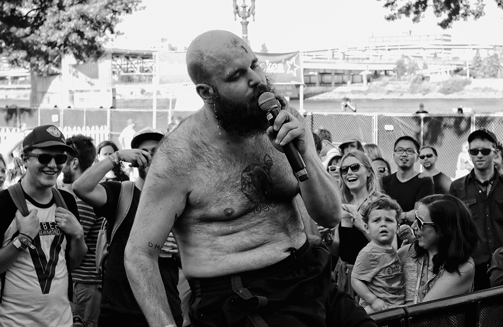 Fucked Up, MusicfestNW, Tom McCall Waterfront Park, photo by Autumn Andel