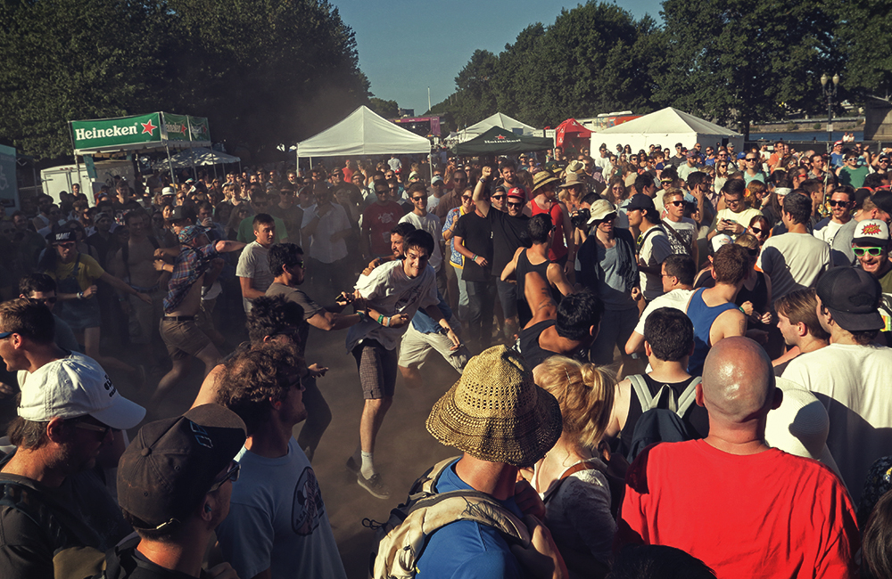 Fucked Up, MusicfestNW, Tom McCall Waterfront Park, photo by Autumn Andel